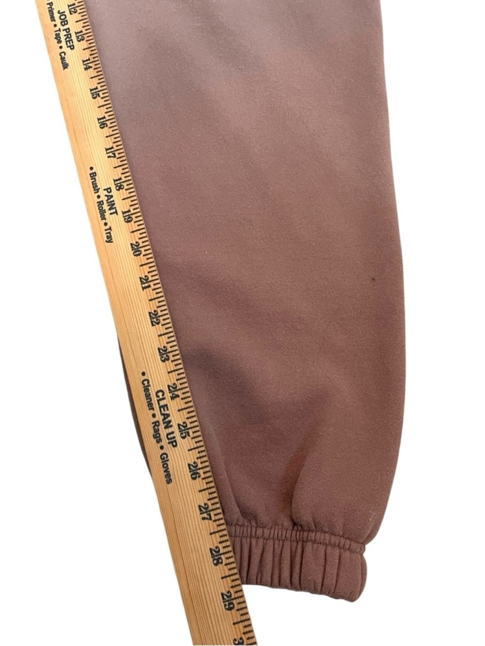 White Fox Offstage Sweatpants S Mauve Rosy Tan Oversized Cozy Lounge Athleisure - Picture 7 of 9